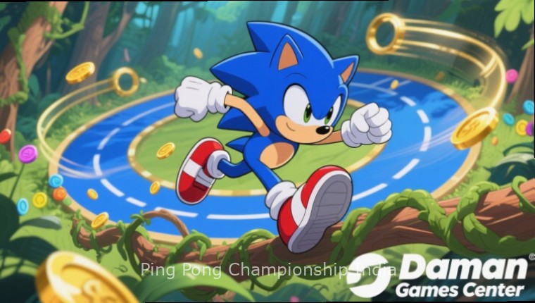 Ping Pong Championship India - National Finals Ping Pong Championship India national tournament finals with Indian flag backdrop