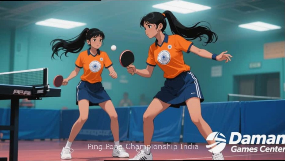 Ping Pong Championship India - Mobile App Ping Pong Championship India mobile app on smartphone showing Indian player avatar